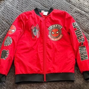Marvel Red Bomber Jacket Apparel Youth Size 14/16